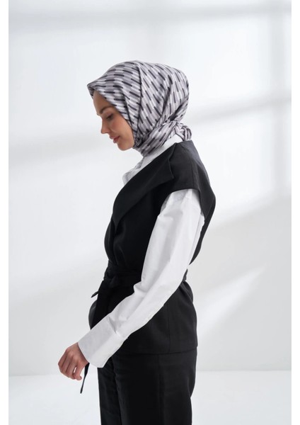 Lıne Desen Twıll Ipek Eşarp -4304-77 fiyatları
