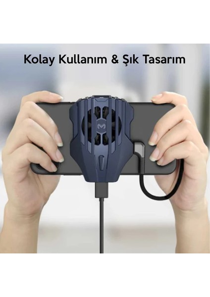 Memo DL02 Telefonu Soğutma Fanı Radyatör (Iphone Kablo İLE)-(5775) - KRM5381-5781 modelleri