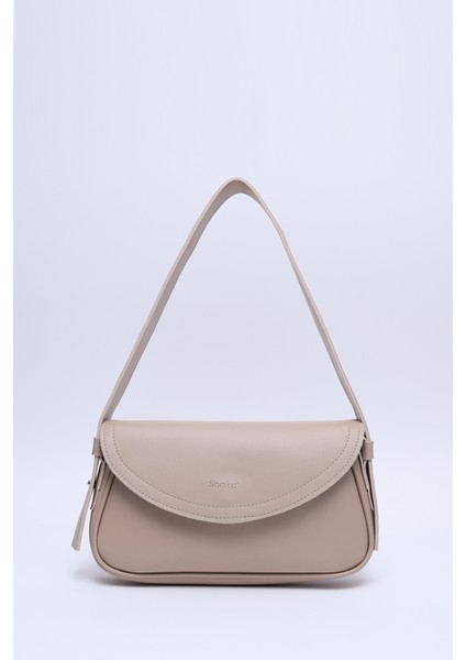 Vizon Shk150 Suni Deri Astarlı Çıtçıtlı Ayarlanabilir Askılı El, Kol ve Omuz Çantası