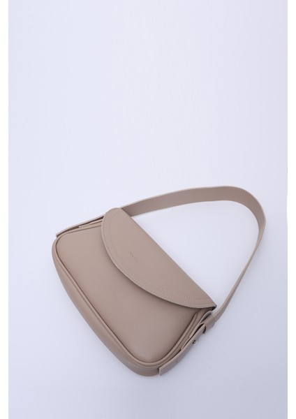 Vizon Shk150 Suni Deri Astarlı Çıtçıtlı Ayarlanabilir Askılı El, Kol ve Omuz Çantası