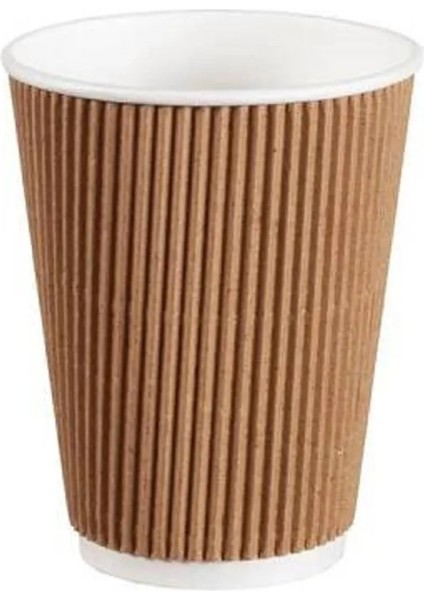 Karton Bardak Kapakli 8oz Ripple Double (Çift Duvar)Wall - 12 Adet fiyatları