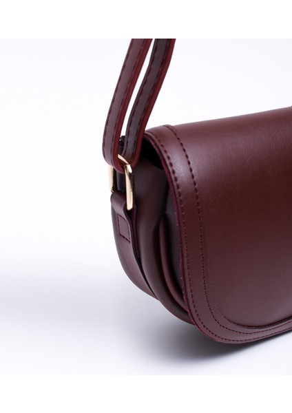 Bordo Shk92 Kilit Detaylı Deri Tek Bölmeli Çıtçıtlı El, Kol Ve Omuz Çantası U:15 E:25 G:6 Cm indirimleri