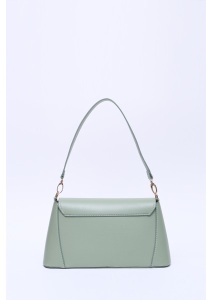 Mint Yeşil SHK153 Suni Deri Kilit Detaylı Standart Askılı Tek Bölmeli El, Kol ve Omuz Çantası U:15 E:29 G:9 cm fırsatları