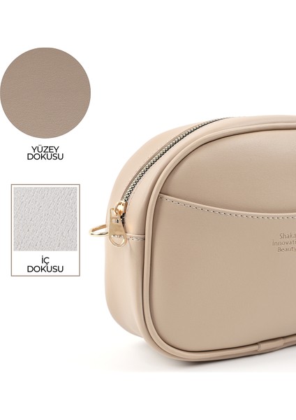 Vizon SHK194 Suni Deri Fermuarlı 2 Bölmeli Ayarlanabilir Kolon Askılı Omuz Çantası indirimleri