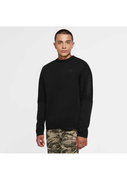 Sportswear Tech Fleece Erkek Siyah Sweatshirt