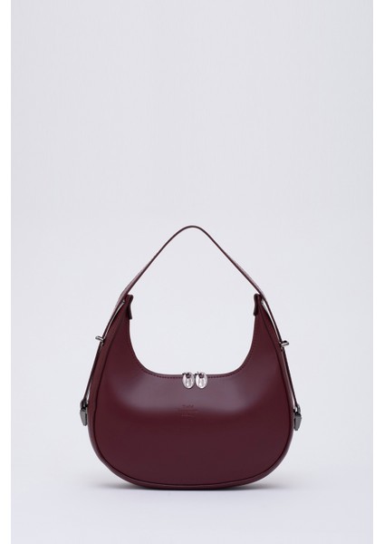 Bordo Shk110 Özel Ayarlanabilir Askılı Fermuarlı El, Kol Ve Omuz Çantası U:17 E:27 G:7 Cm