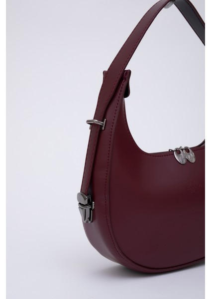Bordo Shk110 Özel Ayarlanabilir Askılı Fermuarlı El, Kol Ve Omuz Çantası U:17 E:27 G:7 Cm indirimleri