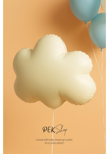 Krem Bulut Folyo Balon Retro Bulut Balon fiyatları