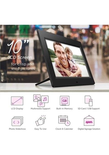 10-Inç LCD Ekran Dijital Fotoğraf Çerçevesi - KRM6984-5672 fiyatları