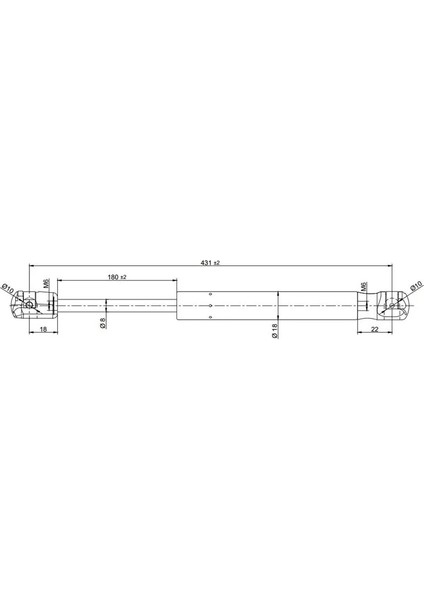 Motor Kaput Amortısoru CAPT4A 0610 (2 Adet)