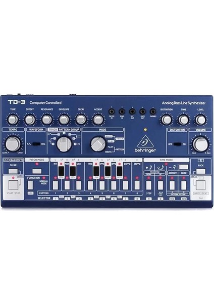 Td-3-Bu Analog Synthesizer (Mavi)
