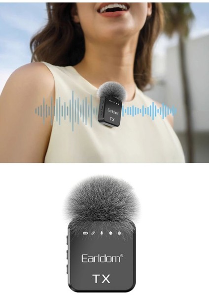 3in1 Profesyonel Kablosuz Dijital Yaka Mikrofonu Type-C Lightning Aux Wechat Zoom Tiktok Youtube Instagram Canlı Yayın fiyatları