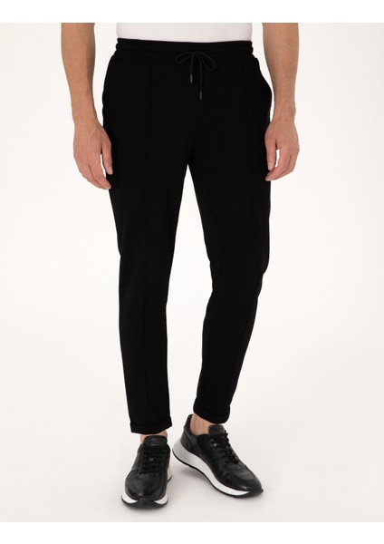 Erkek Siyah Slim Fit Eşofman Altı 50318021-VR046 fiyatları