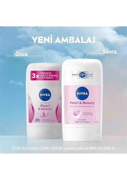 Kadın Stick Deodorant Pearl & Beauty 50ML, 72 Saat Anti-Perspirant, Yumuşak ve Pürüzsüz Koltuk fiyatları