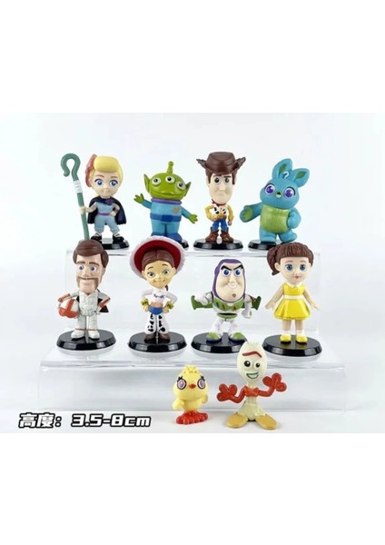 Toy Story Karakter Figür Oyuncak Seti 10'lu Hediyelik Figür Seti Karakterleri