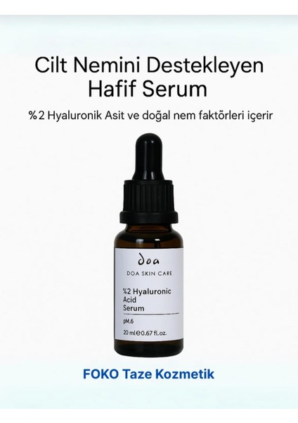 Hyaluronic Acid %2 Serum (Hyaluronik Asit %2) Cilt Serumu indirimleri