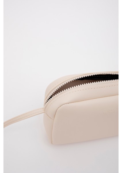 Krem U23 Suni Deri ,tek Bölmeli, Fermuarlı,süet Iç Kumaş, Ayarlanabilir Askılı, Mini Urban Omuz Çantası indirimleri