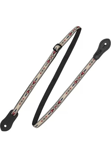 Levy's Leathers 1,27 cm Jakarlı Dokuma Mandolin/ukulele Kayışı, Iki Deri Askı Pim Ucu Ile; 127 Cm'y
