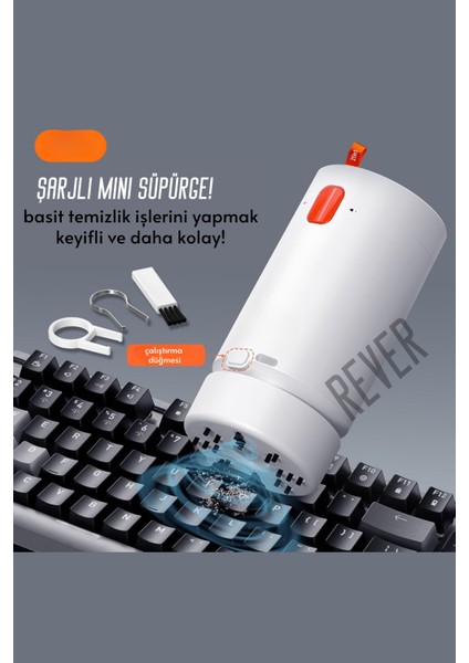 Şarjlı 21IN1 Çok Fonksiyonlu Mini Süpürge ve Vakum Tüm Klavye Kulaklık Telefon Ekran Temizlik Kiti Temizleme Seti fiyatları