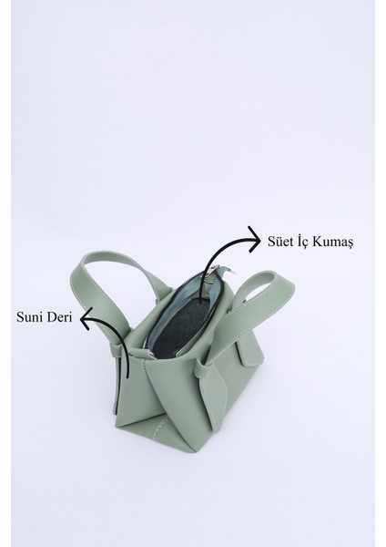 Mint Yeşil SHK60 Suni Deri, Tek Bölmeli, Fermuarlı, Ayarlanabilir Askılı, El, Kol Ve Omuz Çantası indirimleri