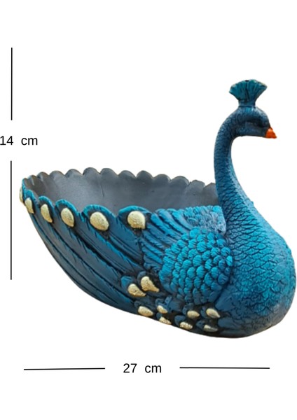 Tavus Zarafeti – Dekoratif Gondol Biblo & Şekerlik Saksı (27 x 14 Cm) indirimleri