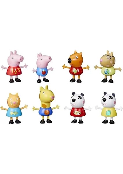 8 Figürlü Paket, ve George Pig, Peggi Panda, Mollie Mieze ve Daha Fazlası, 3 Yaş ve