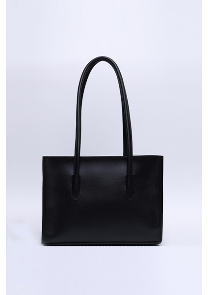 Siyah Shk173 Deri, Tek Bölmeli, Fermuarlı, Makyaj Çantalı El, Kol Ve Omuz Çantası U:24 E:34 G:13 Cm fırsatları