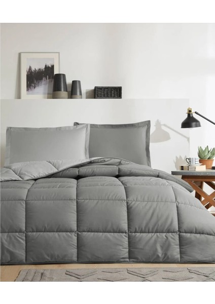 Çift Kişilik Ranforce Yatak Seti Kül Grisi