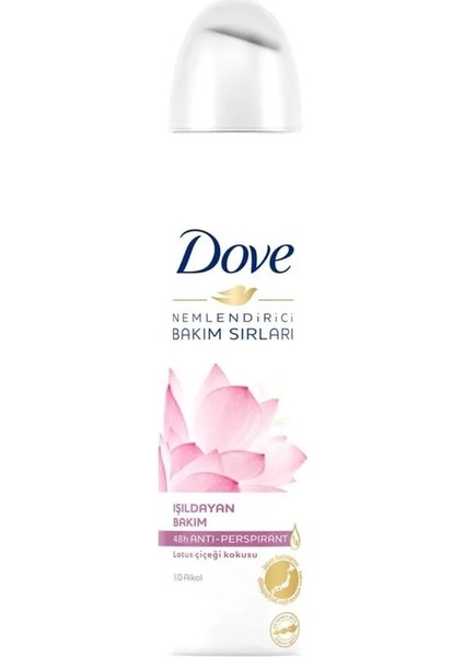 Kadın Sprey Deodorant Lotus Çiçeği Kokusu Işıldayan Bakım, 150 ml