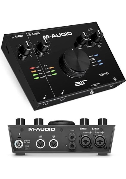 M-Audio AIR192X6 USB Midi Ses Arayüzü, Stüdyo Kalitesinde Kayıtlar Için, 2 Xlr ve Line Girişleri ve