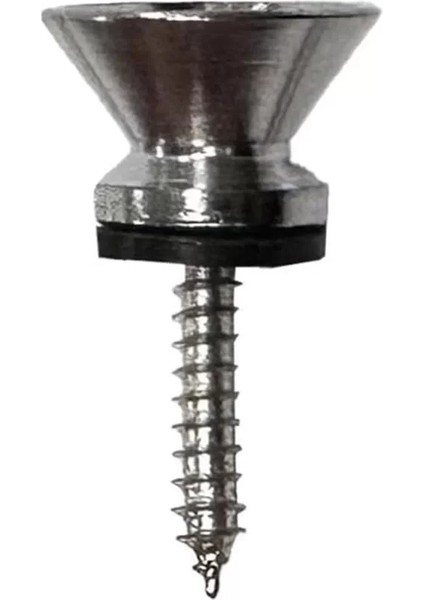 Pm1 Silver Metal Kaliteli Gitar Askı Pimi Omuz Askısı Takmak Için Vida Pim