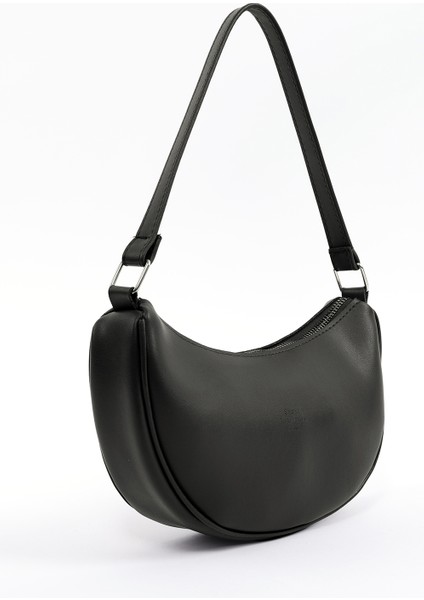 Siyah SHK26 Tek Bölmeli Suni Deri El ve Omuz Çantası U:12 E:26 G:6 cm fiyatları
