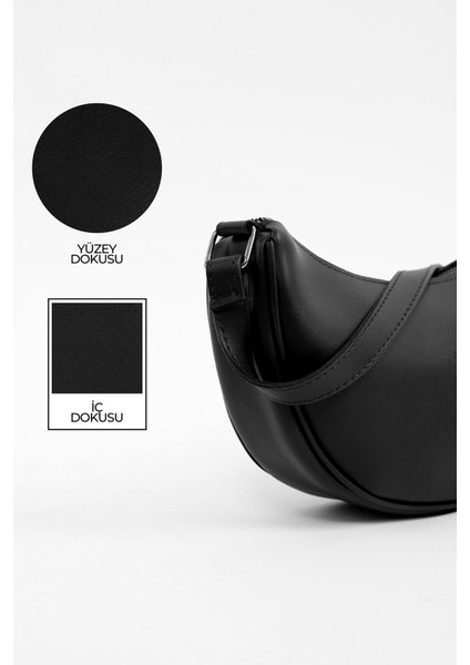 Siyah SHK26 Tek Bölmeli Suni Deri El ve Omuz Çantası U:12 E:26 G:6 cm indirimleri