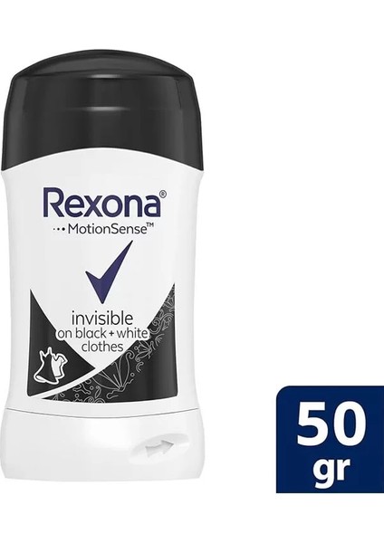 Motionsense Kadın Stick Deodorant Invisible On Black+White Clothes 48 Saat Etkili 50 G fiyatları