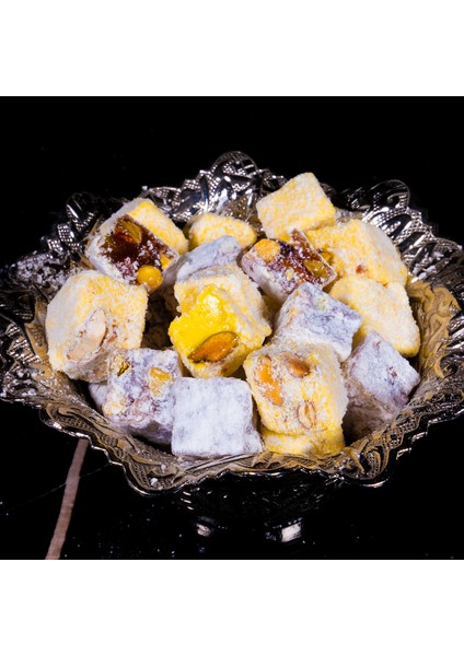 Karışık (Safranlı - Antep Fıstıklı) Meşhur Safranbolu Lokumu (Net 580 gr) Glikozsuz, Doğal Lokum fiyatları