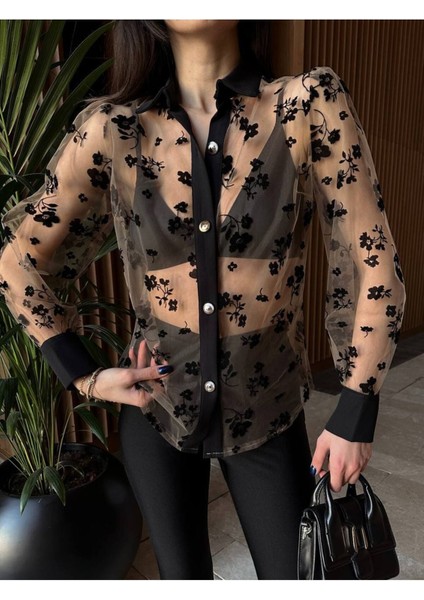 Transparan Gömlek Moda Fashion