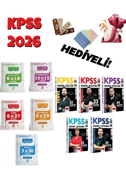 2026 Kpss Genel Yetenek Genel Kültür 143 + 31 Deneme Seti Bigelio