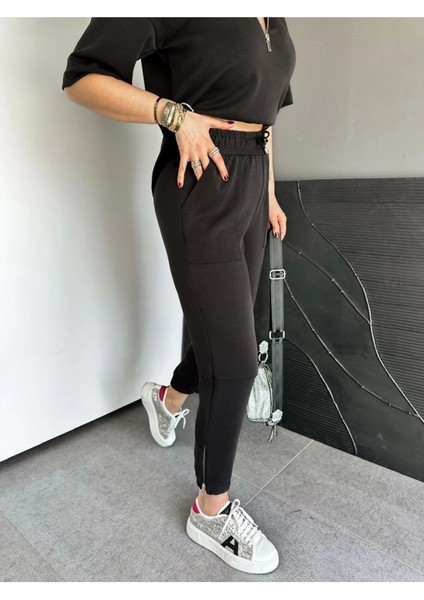Gri Yaka ve Paçası Fermuarlı Takım fiyatları