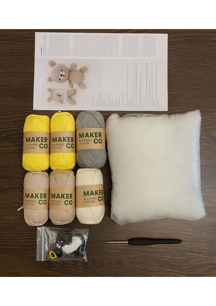 Mini Amigurumi Hobi Seti 6 Model Bir Pakette modelleri