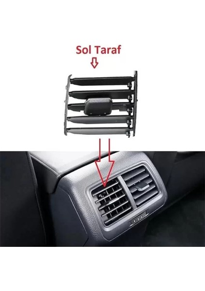 Volkswagen Golf 7 ve Golf 7.5 Ile Uyumlu Arka Konsol Klima Havalandırma Izgarası Yönlendirme Klipsi fiyatları