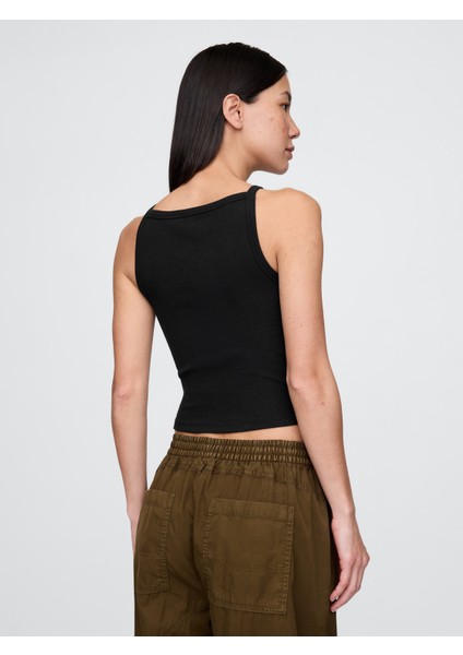 Kadın Siyah Modern Ipek Yaka Kısa Krop Atlet modelleri