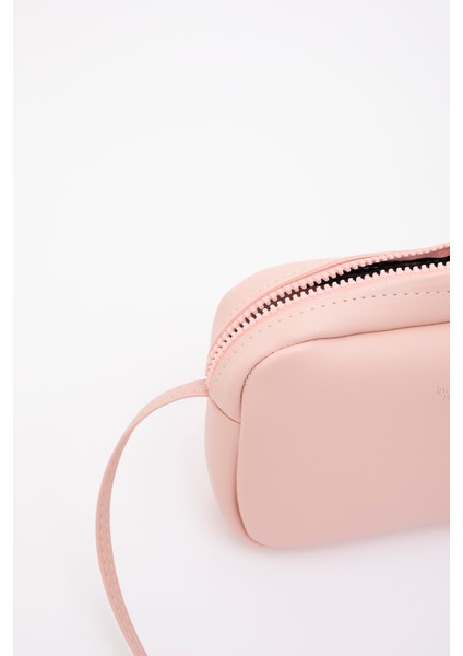 Pudra U23 Tek Fermuar Bölmeli Ayarlanabilir Çapraz Askılı Kadın Mini Urban Omuz Çantası U:16 E:20 G:5