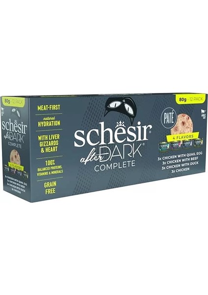 After Dark Tavuk&bıldırcın Yumurtası&sığır&ördek Et Suyunda Paté Yetişkin Konservesi