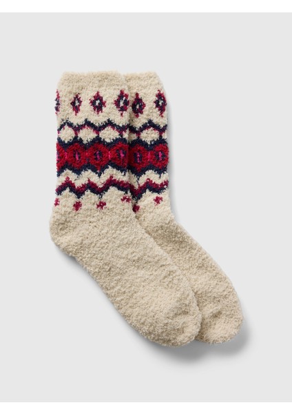 Kadın Bej Cozy Çorap
