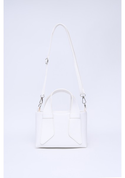 Beyaz SHK60 Suni Deri, Tek Bölmeli, Fermuarlı, Ayarlanabilir Askılı, El, Kol Ve Omuz Çantası fırsatları