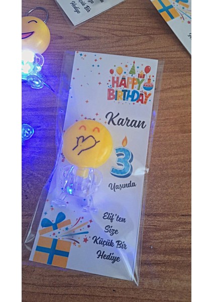 Sevgiliatolyemm Sevgiliatolyemm mutluluk getirmesi dileğiyle Işıklı Emoji Anahtarlık 10 Adet Doğum Günü Hediyelikleri, Bayram hediyesi, Karne Hediyelikleri, Babyshower