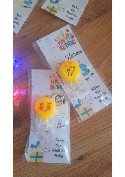 Sevgiliatolyemm Sevgiliatolyemm mutluluk getirmesi dileğiyle Işıklı Emoji Anahtarlık 10 Adet Doğum Günü Hediyelikleri, Bayram hediyesi, Karne Hediyelikleri, Babyshower modelleri