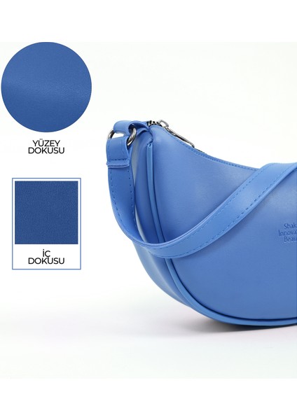 Mavi SHK26 Tek Bölmeli Suni Deri El ve Omuz Çantası U:12 E:26 G:6 cm indirimleri