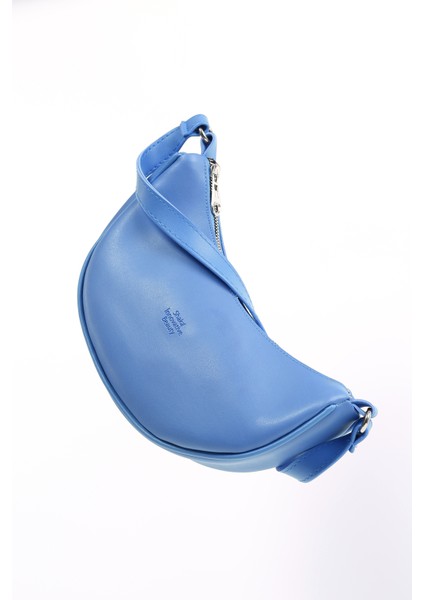 Mavi SHK26 Tek Bölmeli Suni Deri El ve Omuz Çantası U:12 E:26 G:6 cm