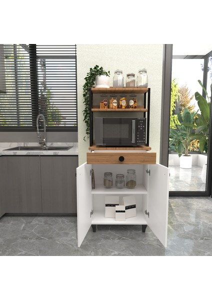 Çok Amaçlı Dolap / Mikrodalga Dolabı/ Mutfak Dolabı / Mutfak Bangosu Çekmeceli